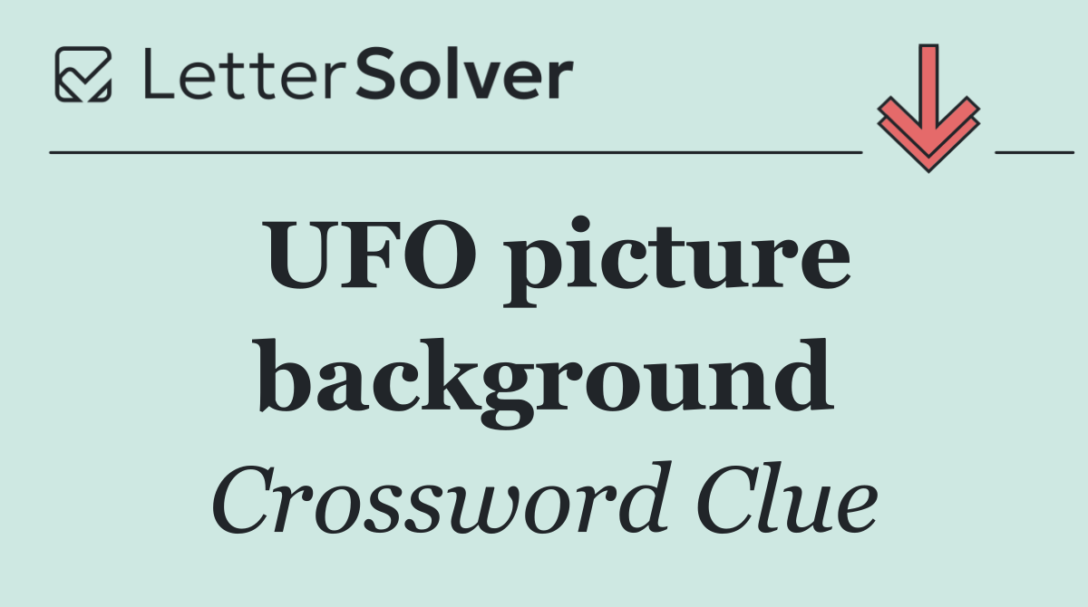 UFO picture background