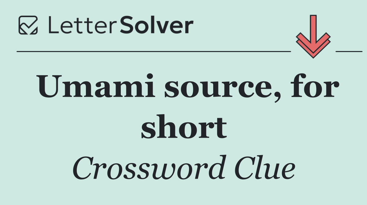 Umami source, for short