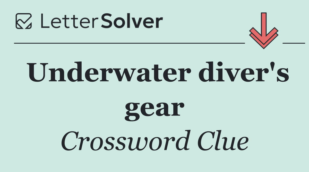 Underwater diver's gear