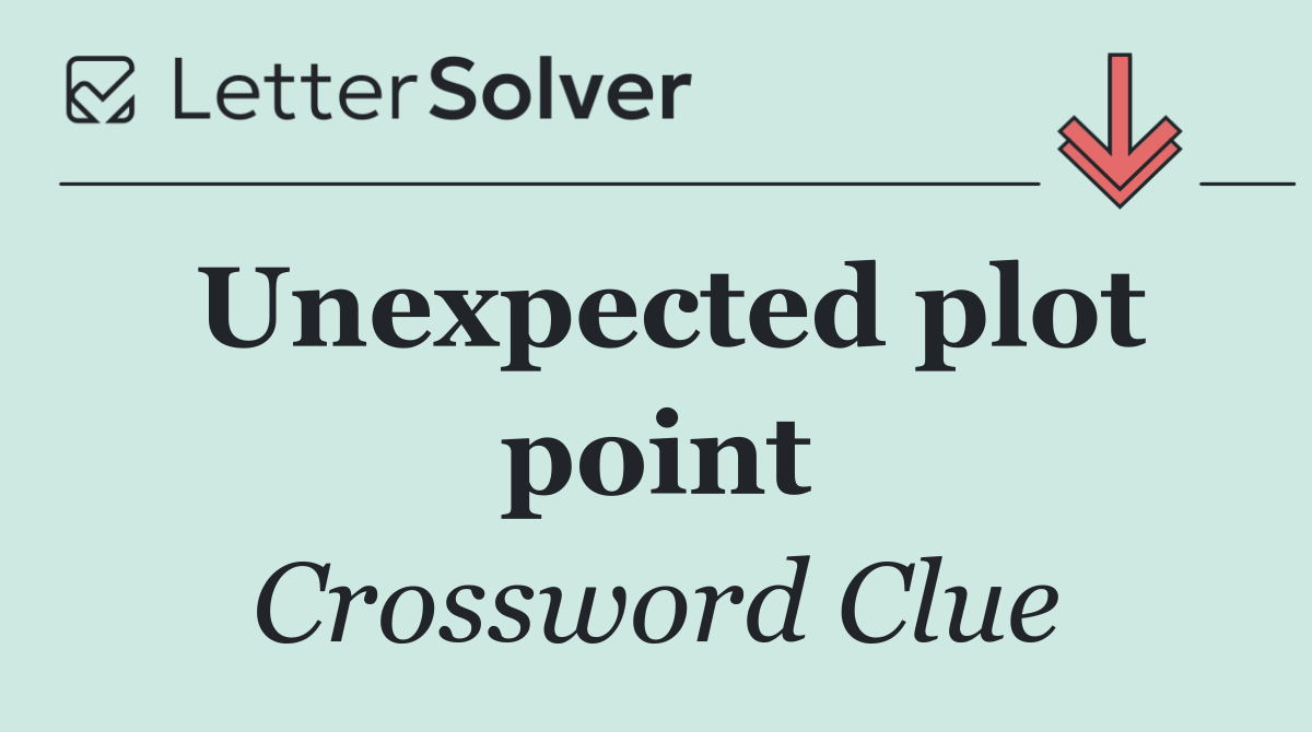 Unexpected plot point