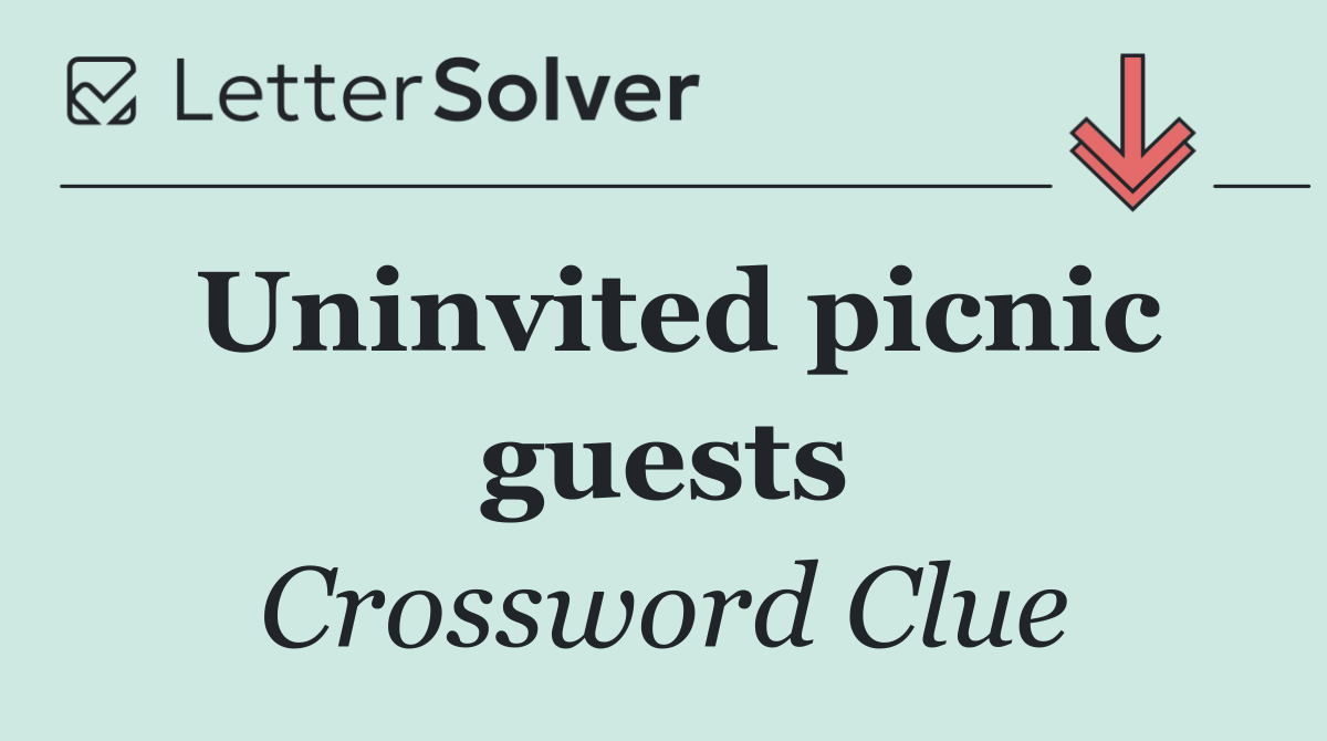 Uninvited picnic guests