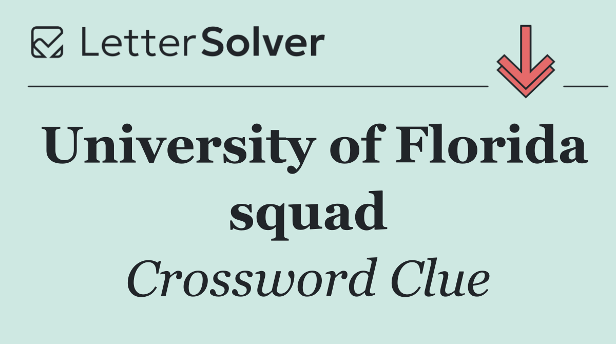 University of Florida squad