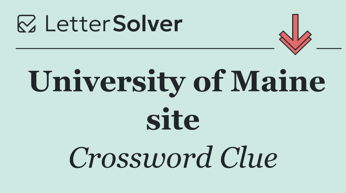 University of Maine site