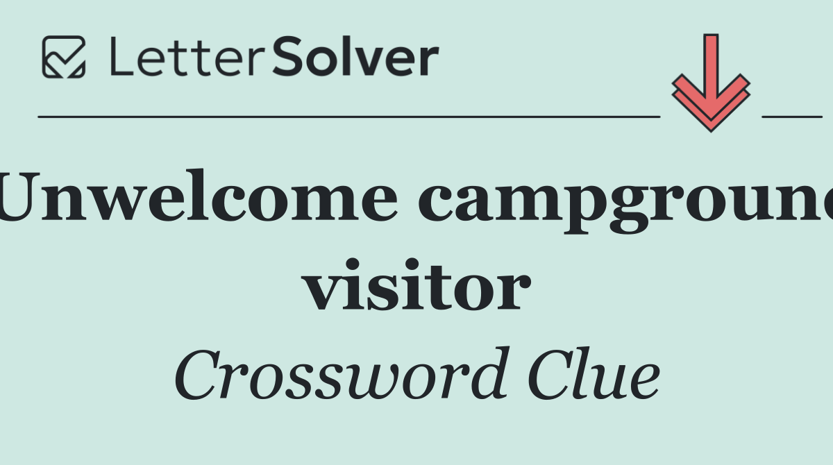 Unwelcome campground visitor