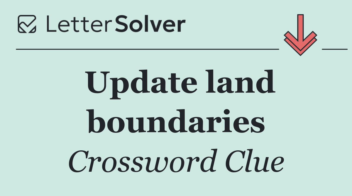Update land boundaries