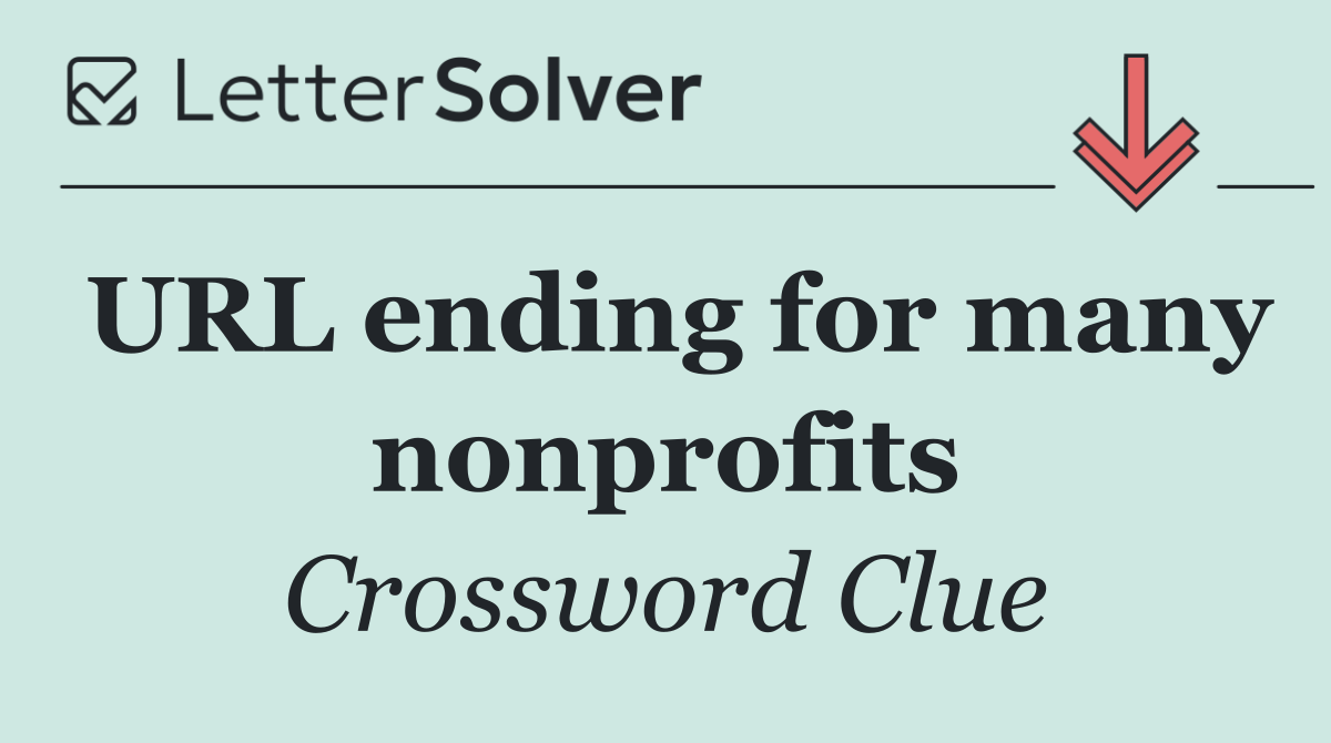 URL ending for many nonprofits