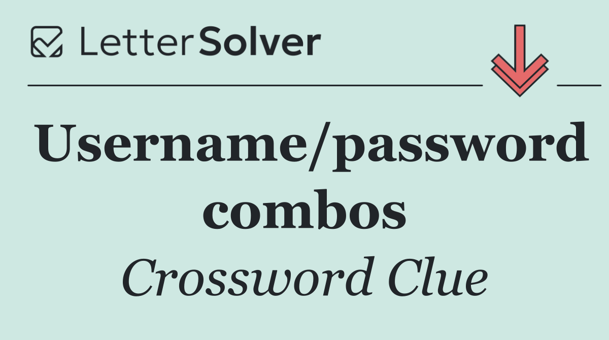 Username/password combos