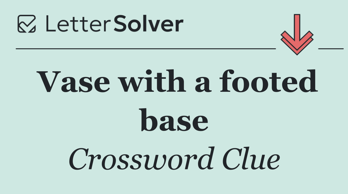 Vase with a footed base