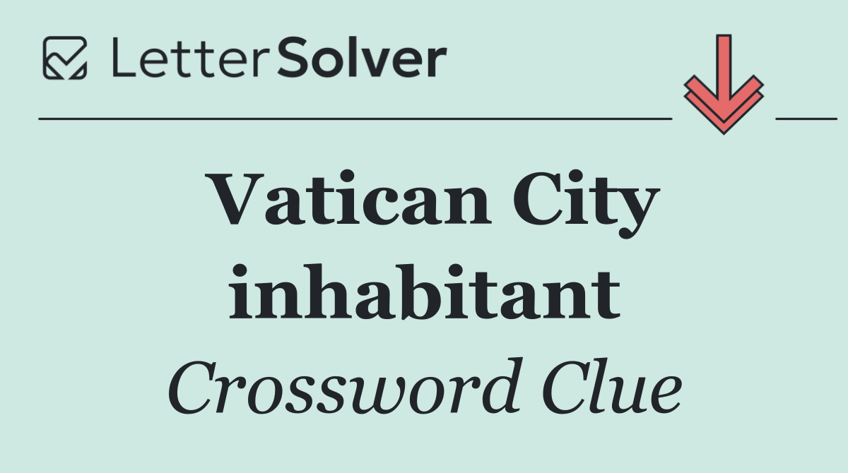 Vatican City inhabitant