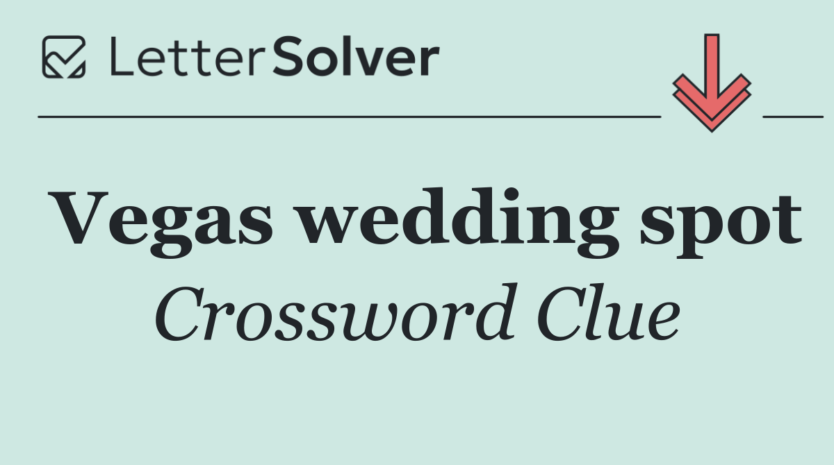 Vegas wedding spot