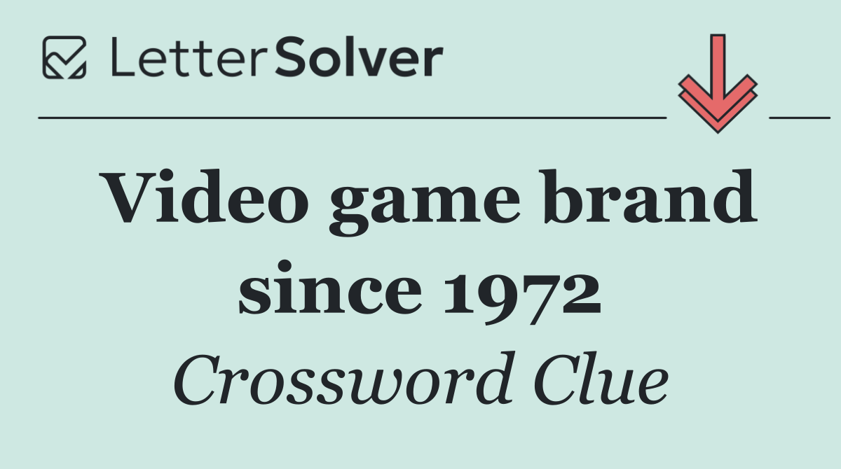Video game brand since 1972