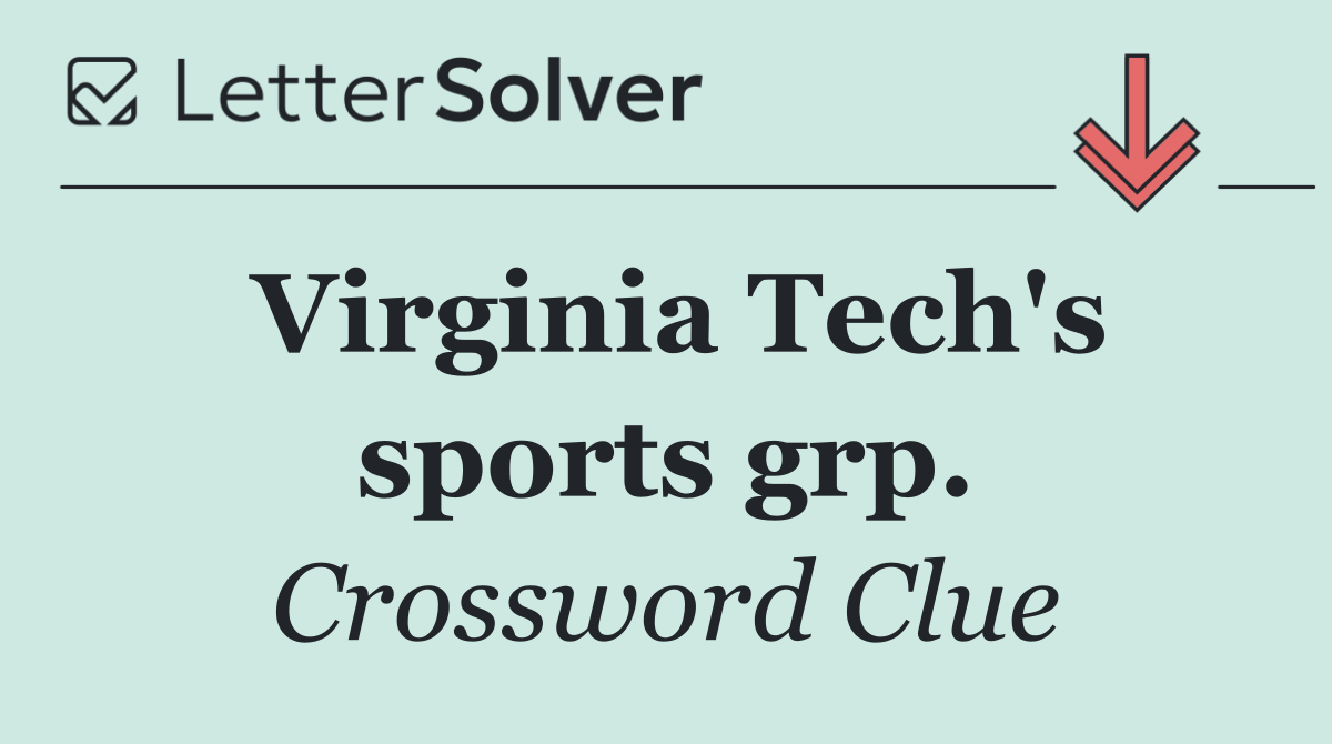 Virginia Tech's sports grp.