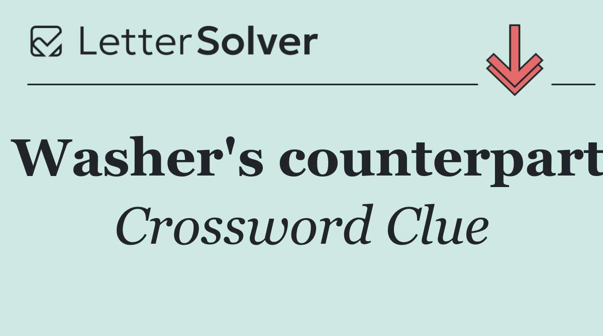 Washer's counterpart
