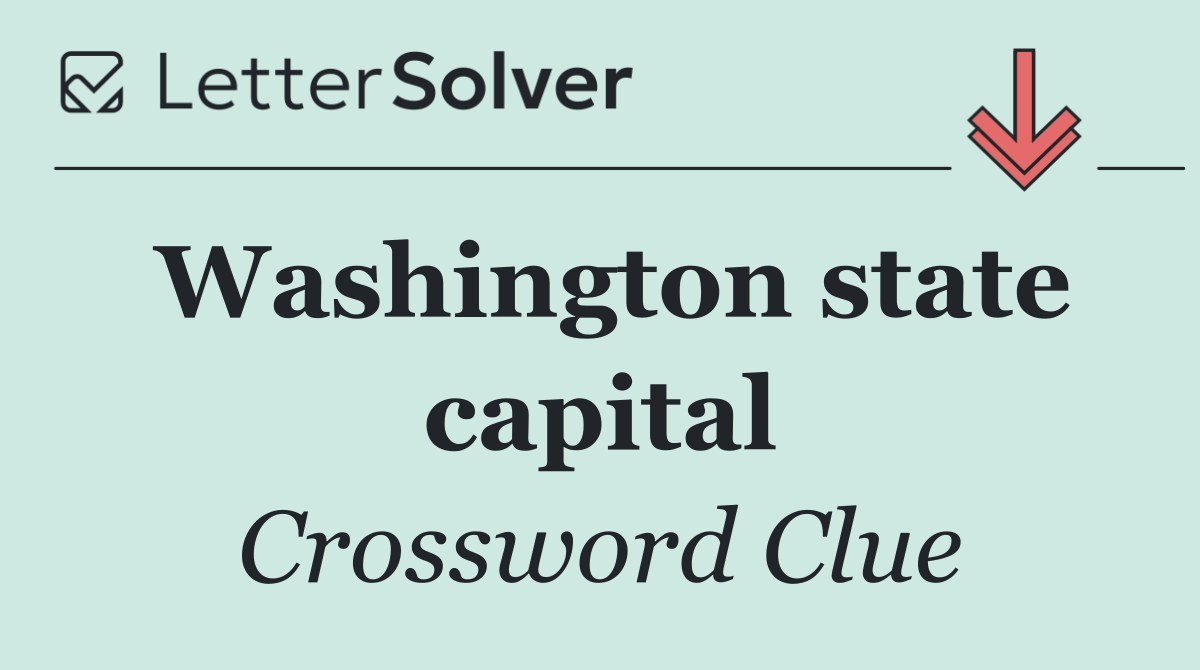 Washington state capital