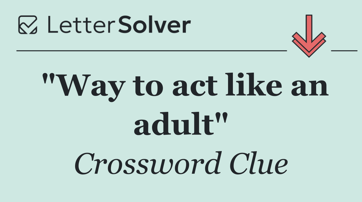 "Way to act like an adult"