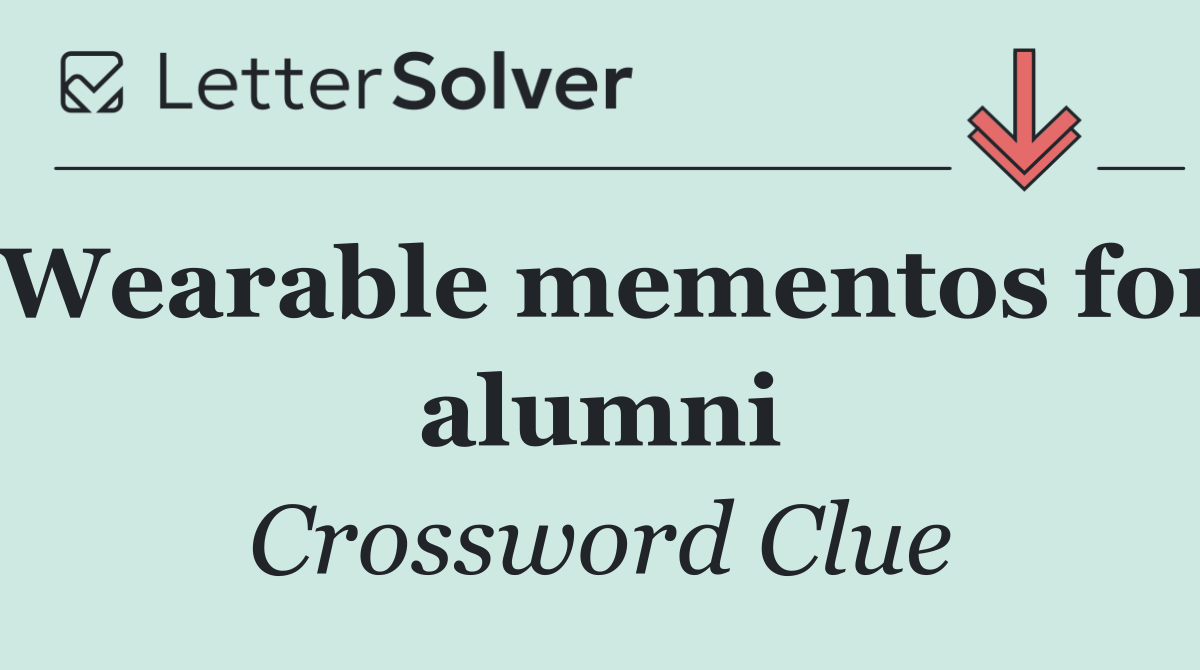 Wearable mementos for alumni