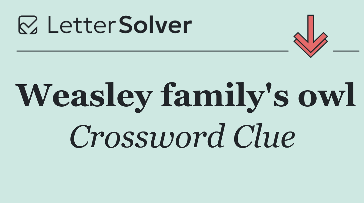 Weasley family's owl