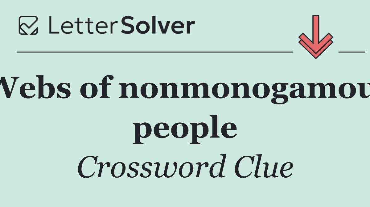 Webs of nonmonogamous people