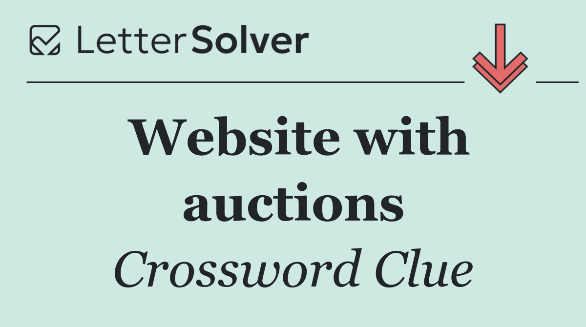 Website with auctions