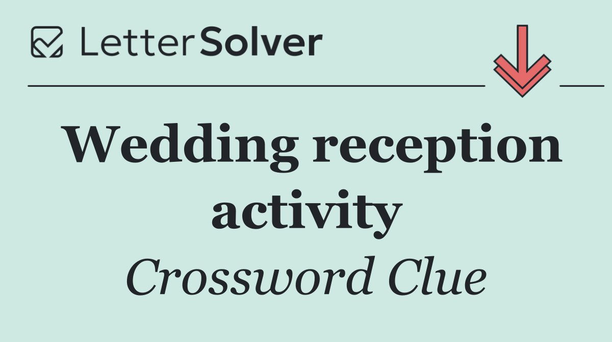 Wedding reception activity