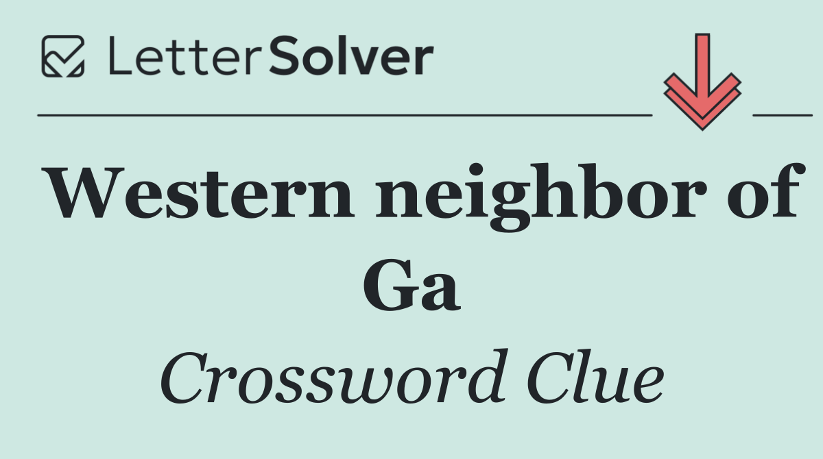 Western neighbor of Ga