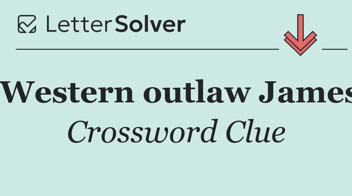 Western outlaw James