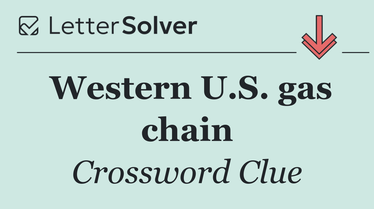Western U.S. gas chain