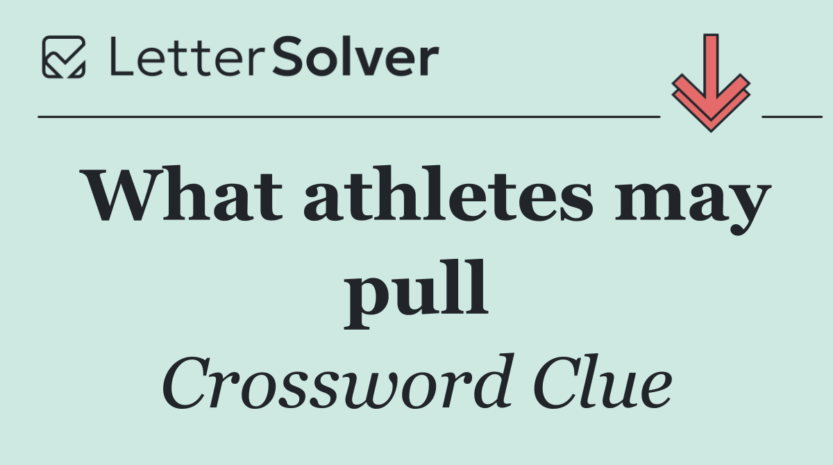 What athletes may pull