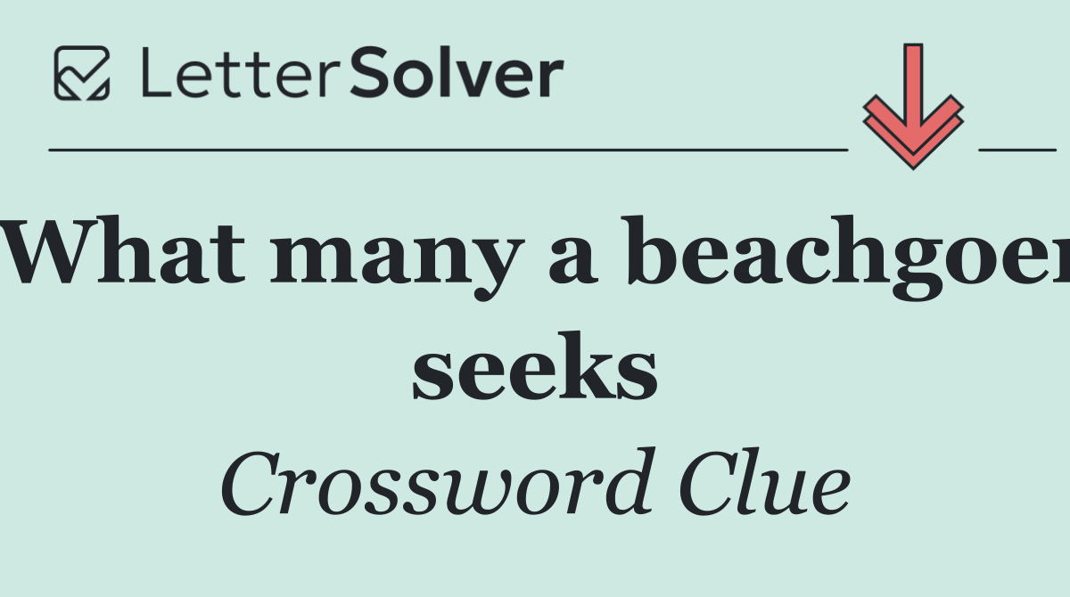 What many a beachgoer seeks