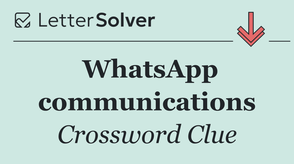 WhatsApp communications