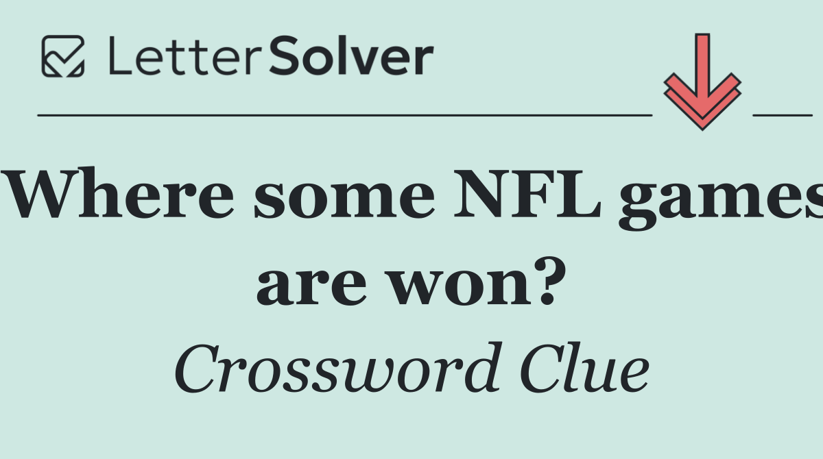 Where some NFL games are won?