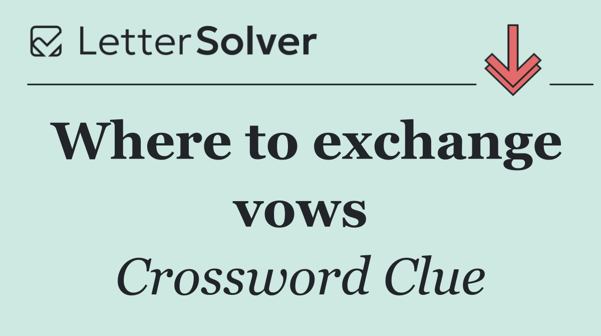 Where to exchange vows