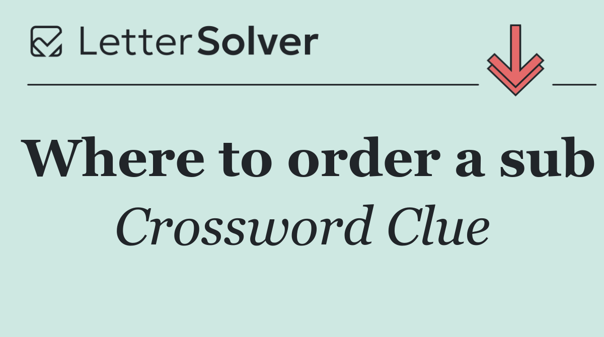 Where to order a sub