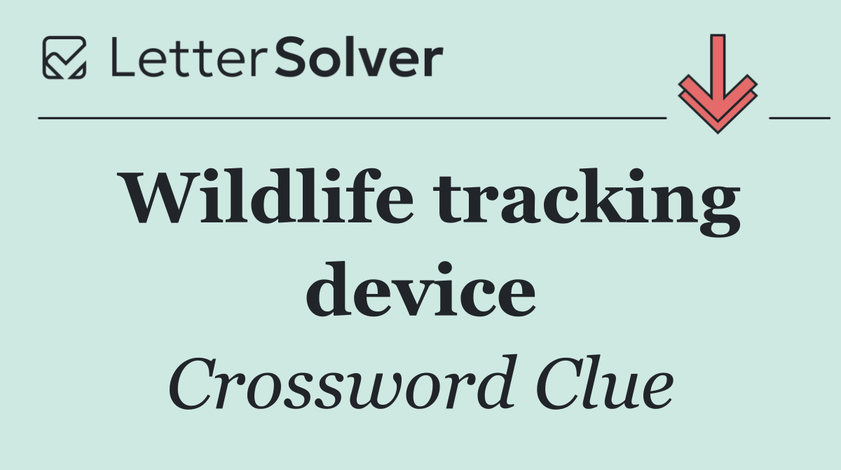 Wildlife tracking device