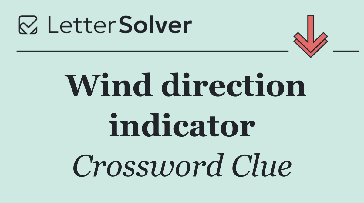 Wind direction indicator