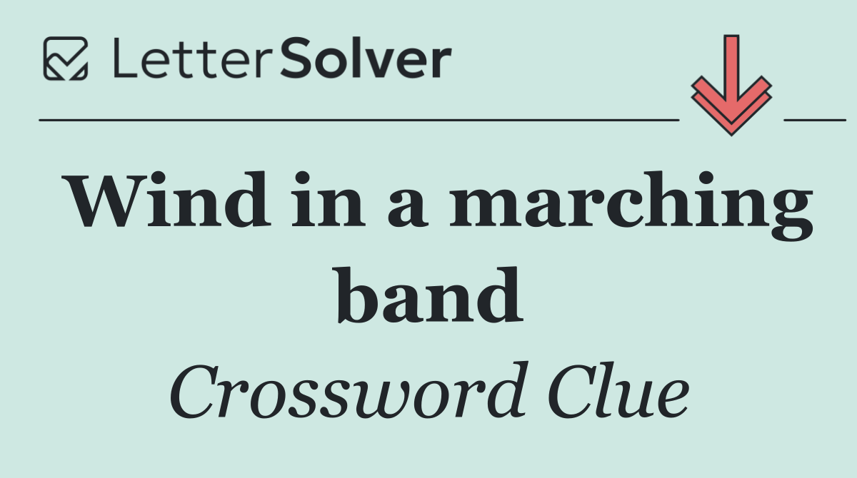 Wind in a marching band
