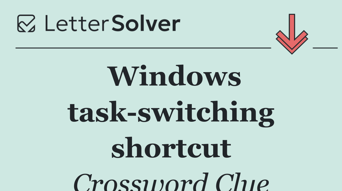 Windows task switching shortcut