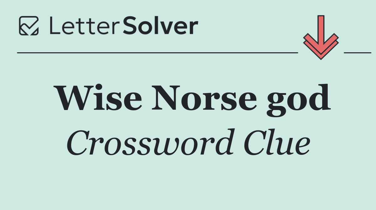 Wise Norse god