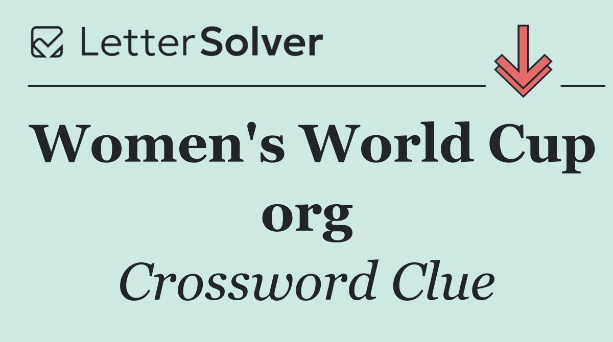 Women's World Cup org