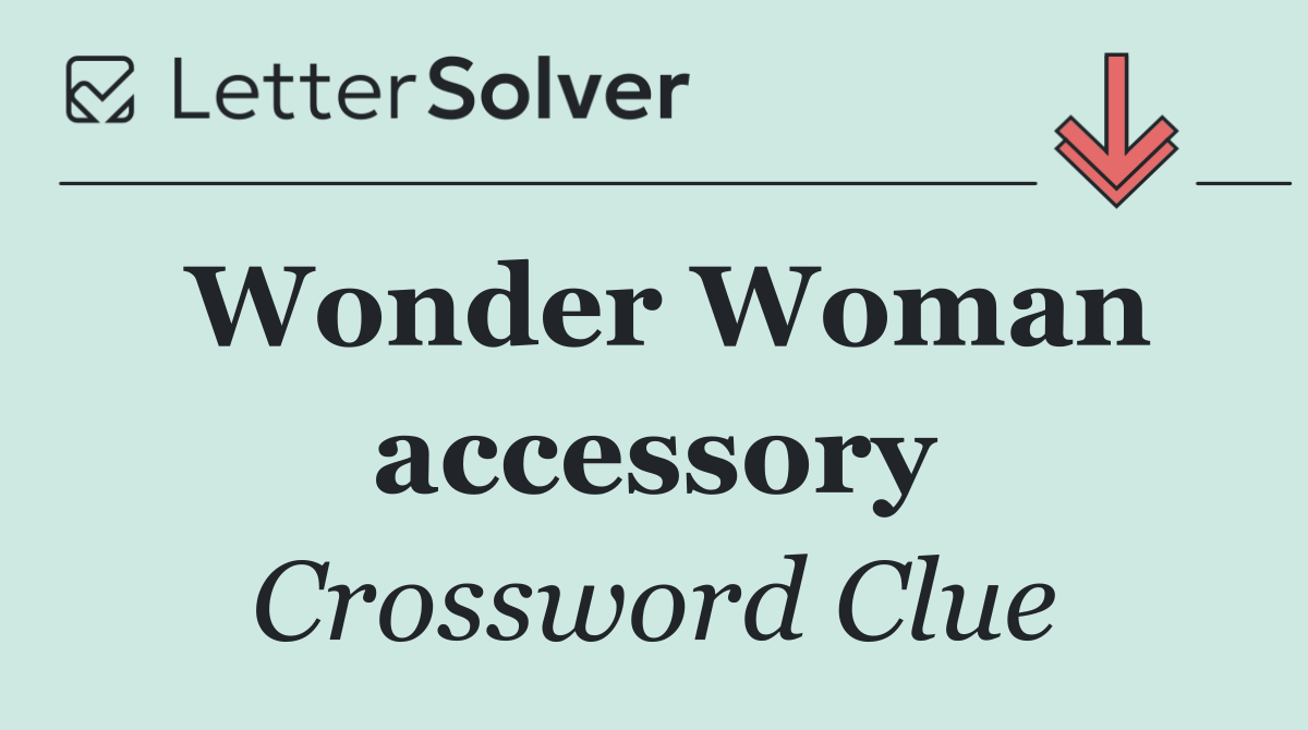 Wonder Woman accessory
