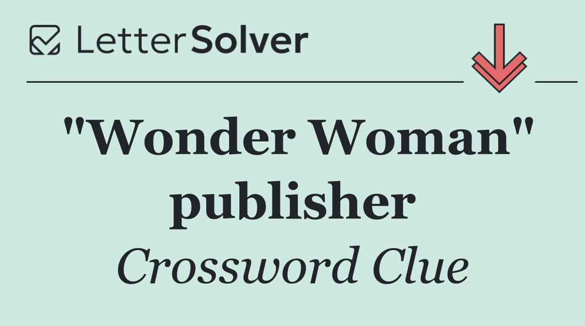 "Wonder Woman" publisher