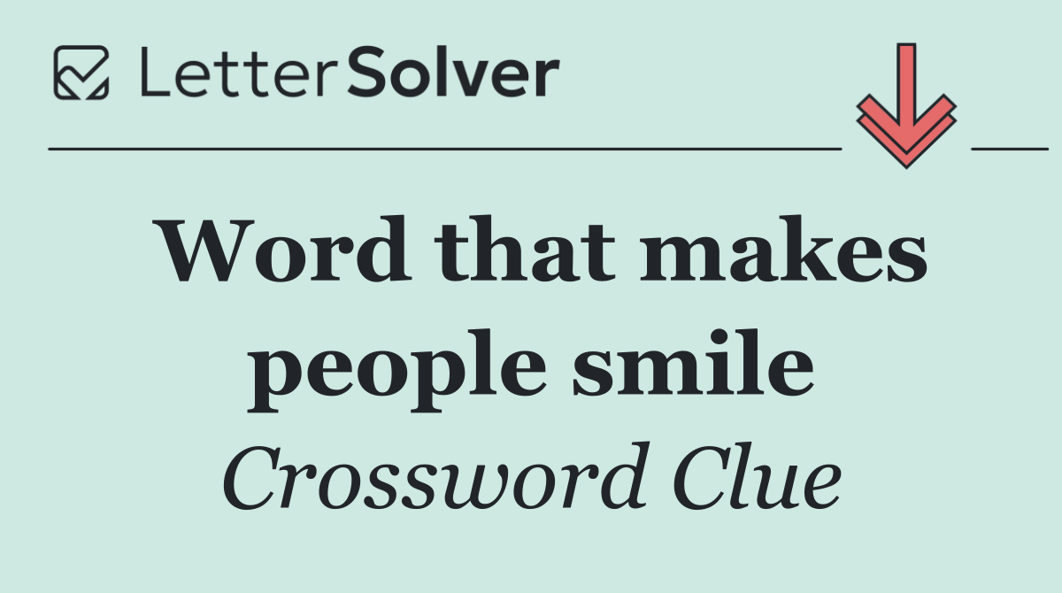 Word that makes people smile