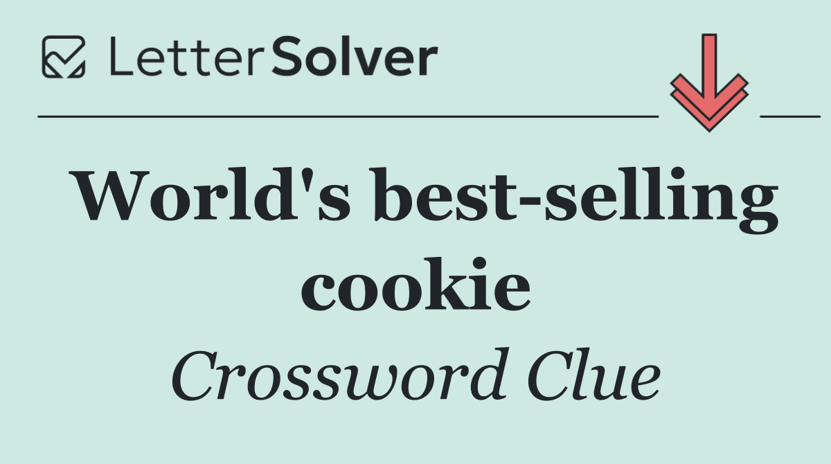 World's best selling cookie