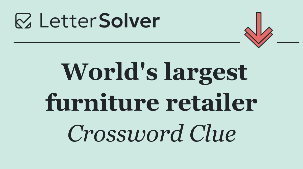 World's largest furniture retailer