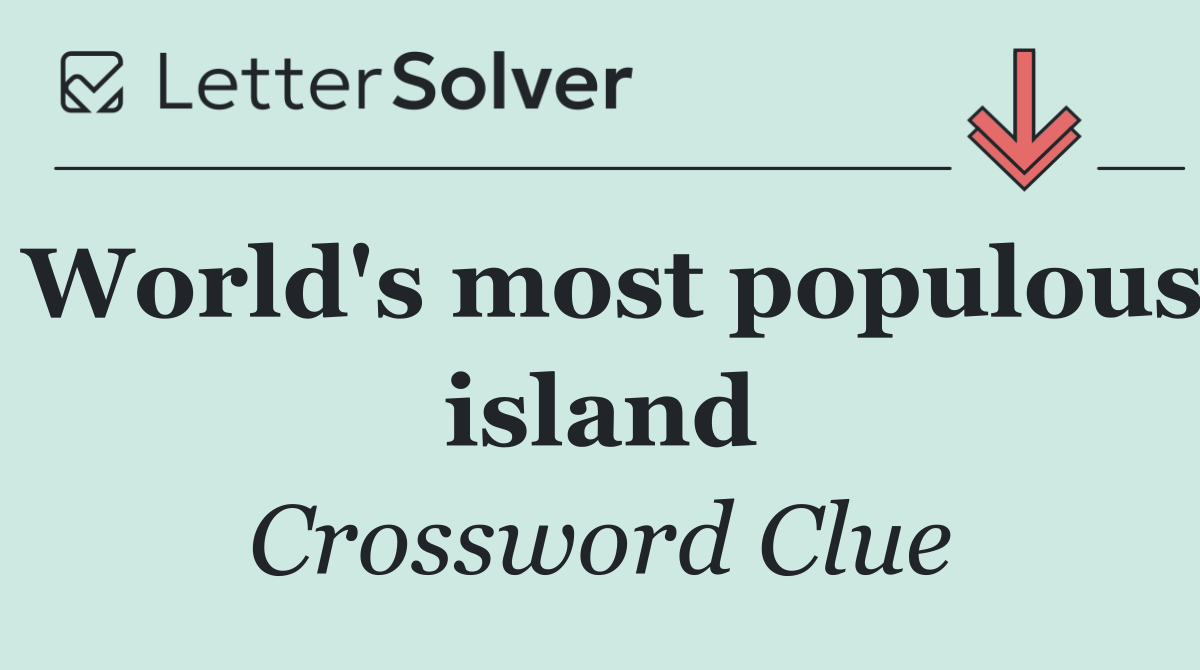 World's most populous island