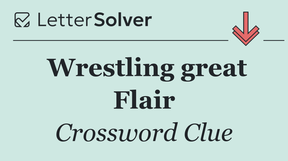 Wrestling great Flair