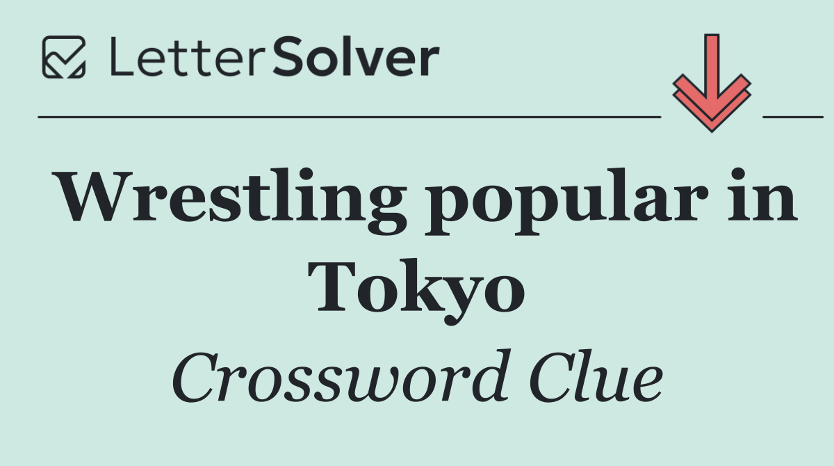 Wrestling popular in Tokyo