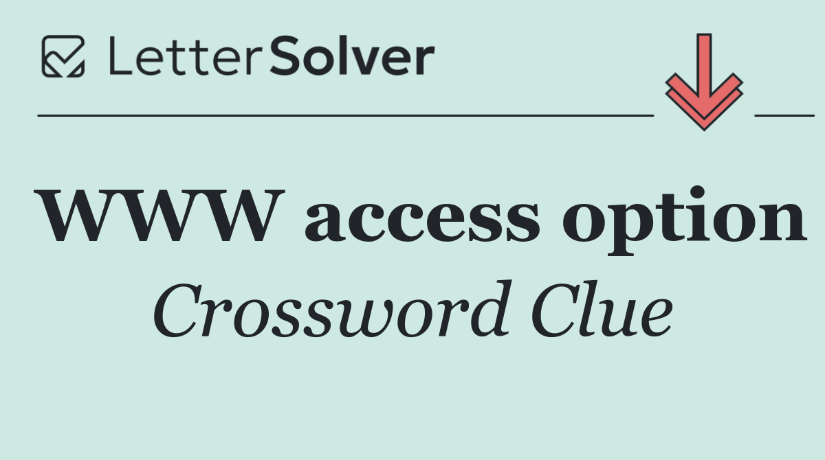 WWW access option