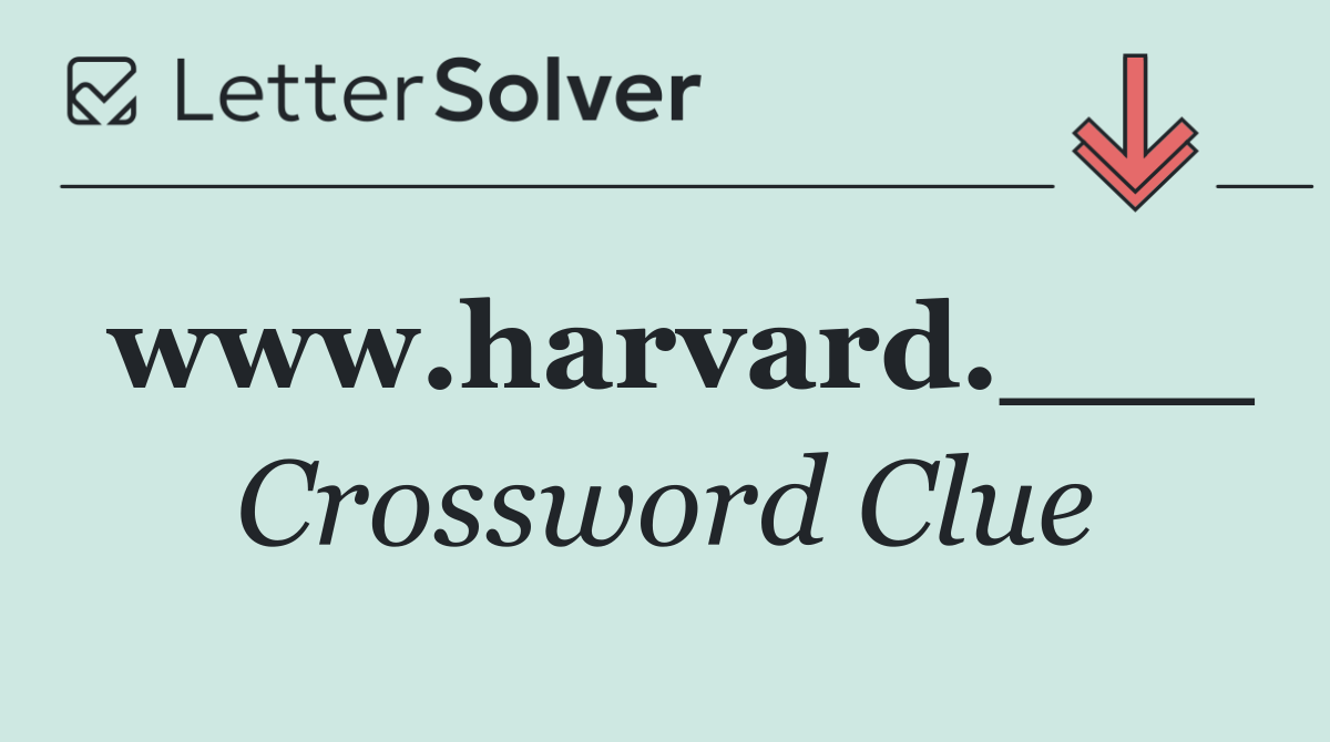 www.harvard.___