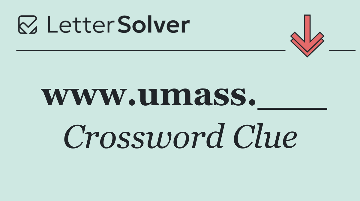 www.umass.___